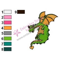 The Mother Dragon Embroidery Design